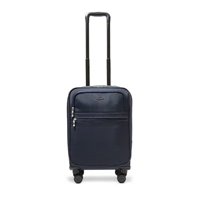 Baggallini 4 Wheel Carry On Suitcase In French Navy