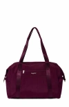 Baggallini All Day Large Duffel Weekender Bag In Mulberry