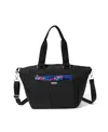 Baggallini All-day Removable Pouch Tote In Black,flower Market