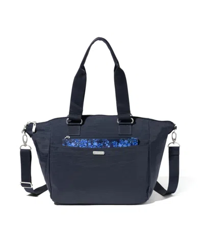 Baggallini All-day Removable Pouch Tote In French Navy