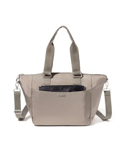 Baggallini All-day Removable Pouch Tote In Sterling Shimmer