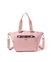 Baggallini All-day Removable Pouch Tote In Woodrose,peony Bloom