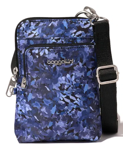 Baggallini Anti-theft Activity Crossbody Bag In Indigo Petal