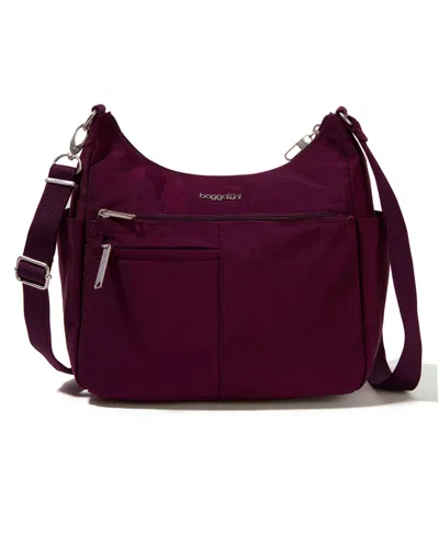 Baggallini Anti-theft Free Time Crossbody Bag In Mulberry