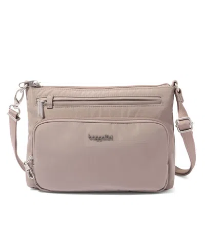 Baggallini Anti-theft Keepsake Small Crossbody Handbag In Nude