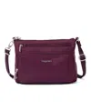 Baggallini Anti-theft Keepsake Small Crossbody Handbag In Purple
