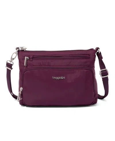 Baggallini Anti-theft Keepsake Small Crossbody Handbag In Purple