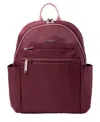 Baggallini Anti-theft Vacation Backpack In Jam,dusty Mauve