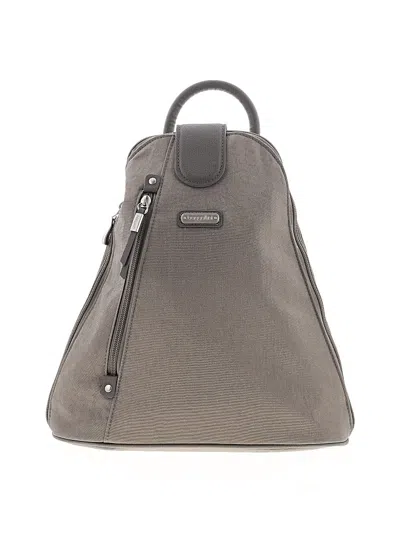 Pre-owned Baggallini Backpack In Gray