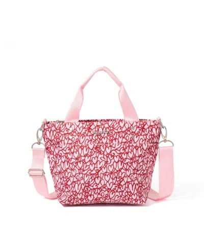 Baggallini Baggillini Mini Carryall Tote Bag In Heart Print