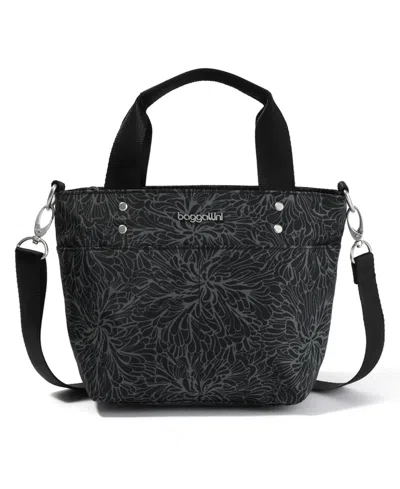 Baggallini Baggillini Mini Carryall Tote Bag In Midnight Blossom