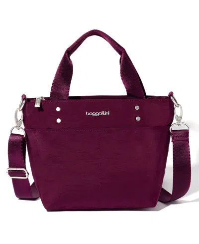 Baggallini Baggillini Mini Carryall Tote Bag In Mulberry