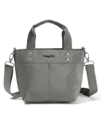 Baggallini Baggillini Mini Carryall Tote Bag In Sterling Shimmer