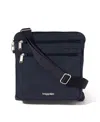 Baggallini Baggillini Securtex Anti-theft Large Crossbody Bag In French Navy
