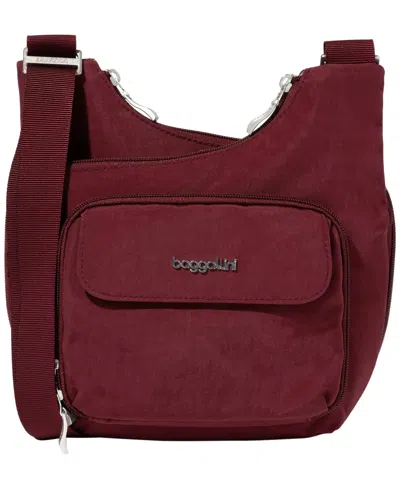 Baggallini Baggllini Small Size Criss Cross Bag In Burgundy