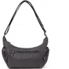 Baggallini Banana Sling Crossbody Shoulder Bag In Black Puff