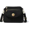 Baggallini Calais Crossbody Bag In Black With Gold Hardware