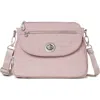 Baggallini Calais Travel Crossbody Bag In Blush Shimmer - Nylon
