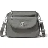 Baggallini Calais Crossbody Bag In Sterling Shimmer - Nylon