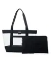 Baggallini Carry Away Clear Pouch Tote In Black