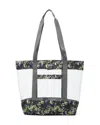 Baggallini Carry Away Clear Shoulder Bag Tote With Removable Pouch In Multi