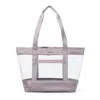 Baggallini Carry Away Clear Tote Bag With Removable Pouch