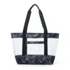Baggallini Carry Away Clear Tote Bag With Removable Pouch In Multi