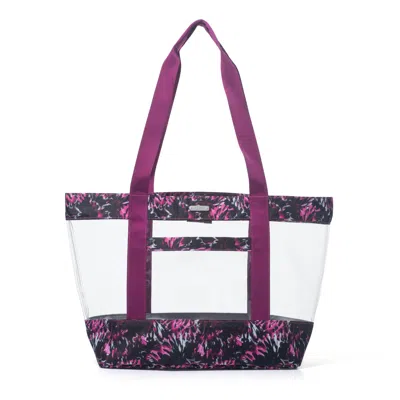 Baggallini Carry Away Clear Tote W/ Pouch In Orange