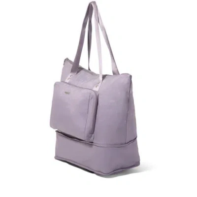Baggallini Carryall Expandable Packable Weekender Tote Bag In Purple