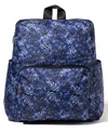 Baggallini Carryall Packable Backpack In Indigo Petal