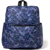 Baggallini Carryall Packable Backpack In Indigo Petal