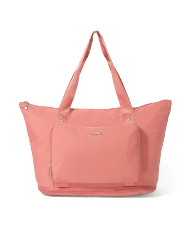 Baggallini Carryall Packable Tote Bag In Terracotta