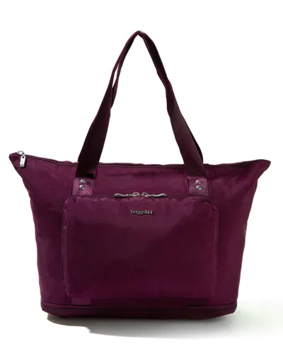 Baggallini Carryall Packable Tote In Mulberry