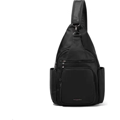 Baggallini Central Park Large Sling Bag In Black