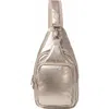 Baggallini Central Park Sling Bag In Gold