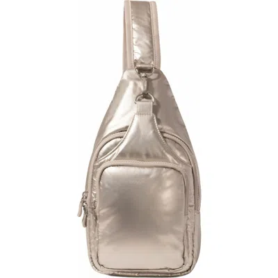 Baggallini Central Park Sling Bag In Gold
