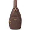 Baggallini Central Park Sling Bag In Brown