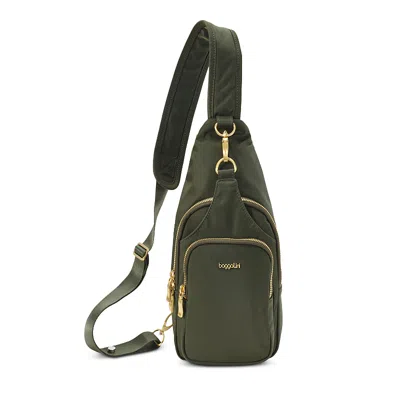 Baggallini Central Park Sling Bag In Gray