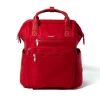 Baggallini Chelsea Laptop Backpack In Crimson Red Twill