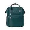 Baggallini Chelsea Laptop Backpack In Emerald Twill