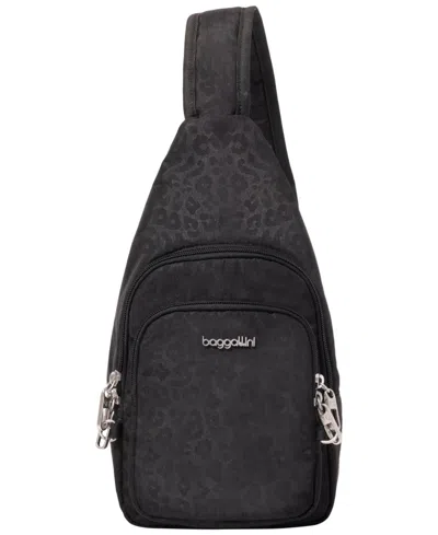 Baggallini Classic Anti-theft Daytripper Mini Sling Handbag In Black