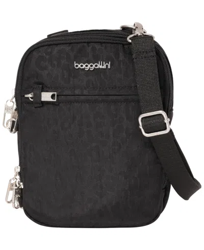 Baggallini Classic Anti-theft Mini Crossbody Handbag In Black