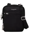 Baggallini Securtex Anti-theft Mini Everything Crossbody Bag In Black