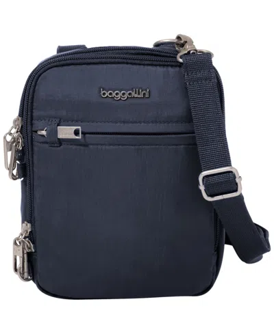 Baggallini Classic Anti-theft Mini Crossbody Handbag In Blue