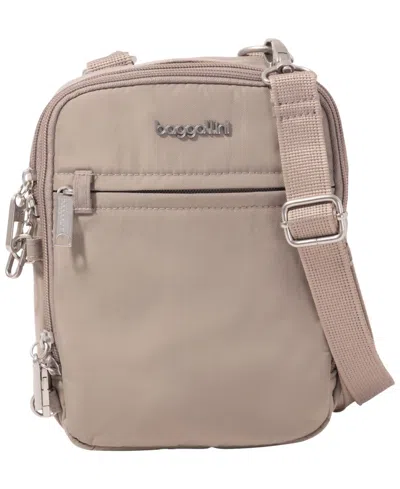 Baggallini Classic Anti-theft Mini Crossbody Handbag In Gray