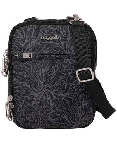 Baggallini Classic Anti-theft Mini Crossbody Handbag In Black