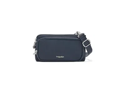 Baggallini Classic Anti-theft Mini Wallet Crossbody Cross Body Handbags French Navy: One Size In Blue