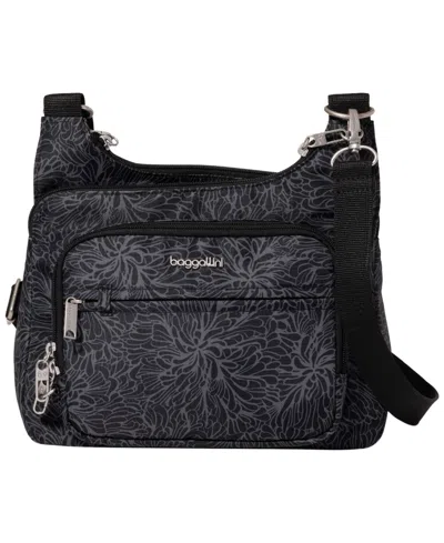 Baggallini Classic Anti-theft Small Crossbody Handbag In Black