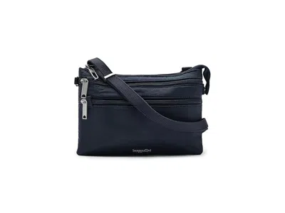 Baggallini Classic Anti-theft Stash Crossbody Cross Body Handbags French Navy: One Size In Blue
