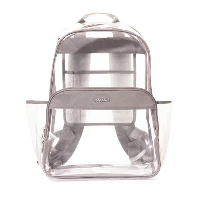 Baggallini Clear Event Compliant Large Backpack In Grey